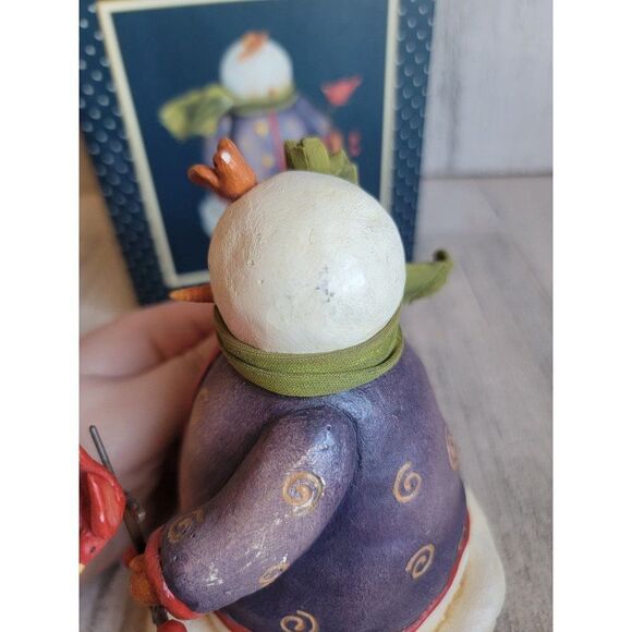 Lang 2005 classic hello little bird snowman Xmas home decor - Picture 8 of 9